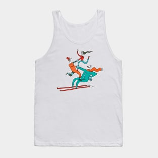 Skiing Acrobats Tank Top